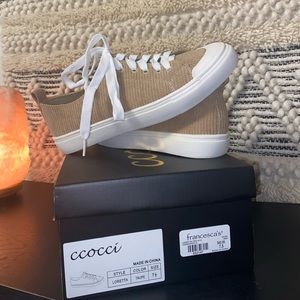 size 7.5 - cute corduroy sneakers